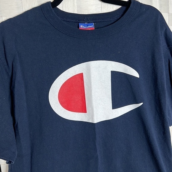 Navy Champion T-shirt SZ Medium Men's - Picture 2 of 5